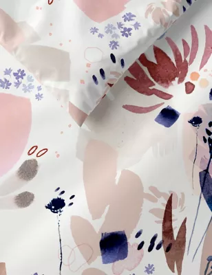 Pure Cotton Watercolour Floral Bedding Set