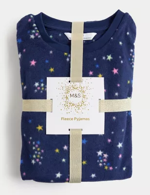Fleece Star Print Pyjamas (1-16 Yrs)