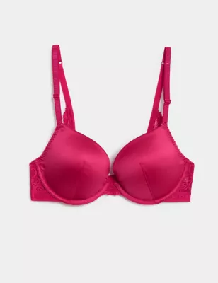 Ines Satin Wired Push-Up Bra