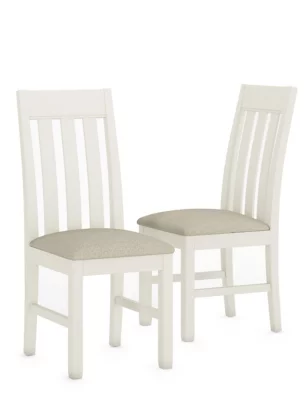 Set Of 2 Padstow Padded Dining Chairs
