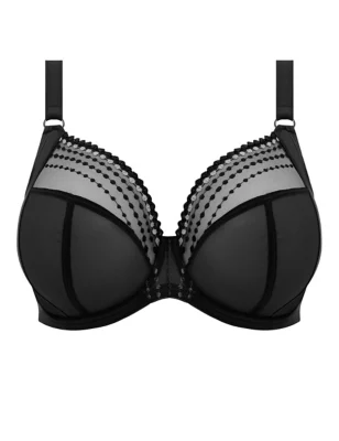 Matilda Mesh Embroidery Wired Plunge Bra Dd-K