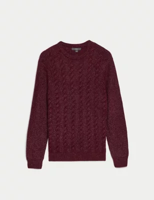 Supersoft Chunky Cable Crew Neck Jumper