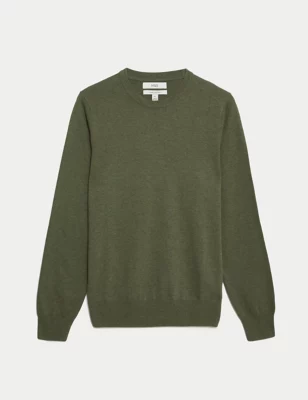 Pure Cotton Crew Neck Jumper