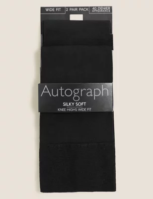 2pk Silky Soft Knee Highs