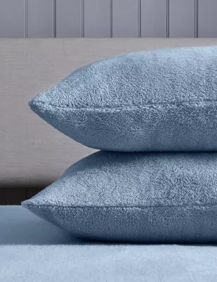2pk Teddy Fleece Pillowcases