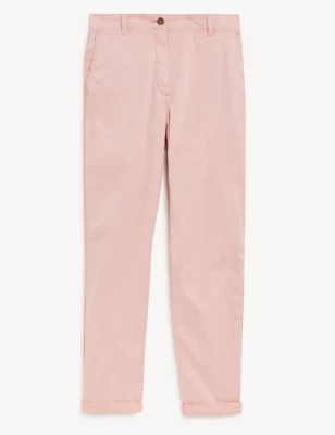 Cotton Rich Tea Dyed Slim Fit Chinos