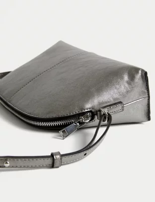 Faux Leather Cross Body Bag