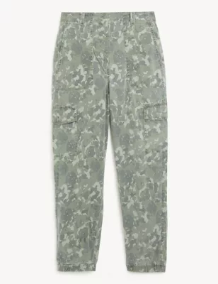 Lyocell Rich Cargo Tea Dyed Trousers