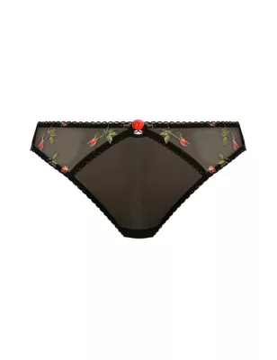 Rose Blossom Embroidered Bikini Knickers