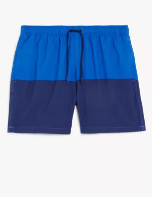 Quick Dry Colour Block Swim Shorts