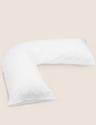 Sleep Solutions Medium V-Shaped Pillow With Pillowcase
