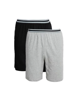 2pk Pure Cotton Pyjama Shorts
