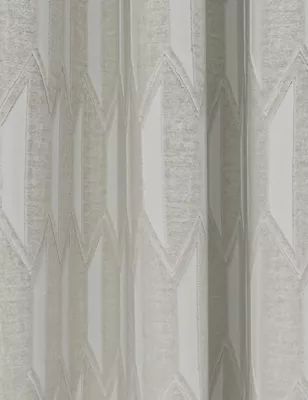 Velvet Diamond Eyelet Curtains
