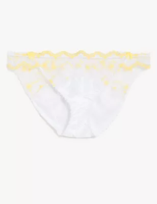Evaline Embroidered Bikini Knickers