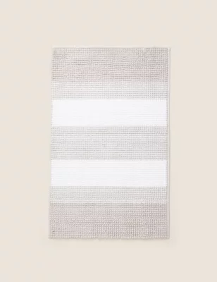 Bobble Striped Bath Mat