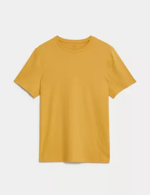 Pure Cotton Crew Neck T-Shirt