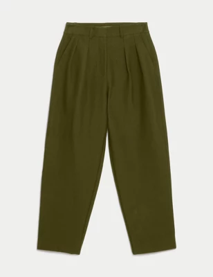 Jersey Tapered Ankle Grazer Trousers