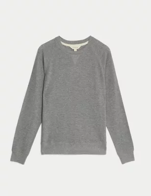 Pure Cotton Loungewear Sweatshirt