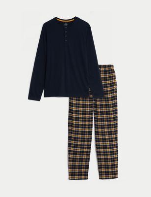Brushed Cotton Checked Pyjama Set