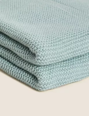 Knitted Tassel Throw