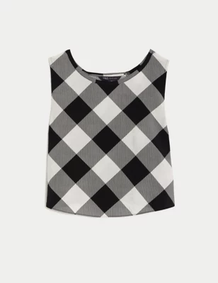 Checked Vest