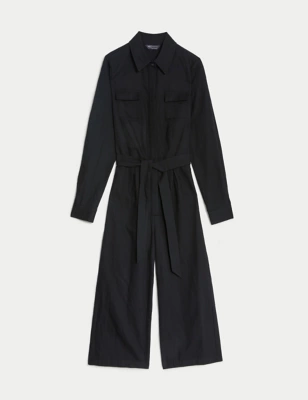 Denim Utility Jumpsuit