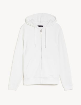 Pure Cotton Zip Up Hoodie