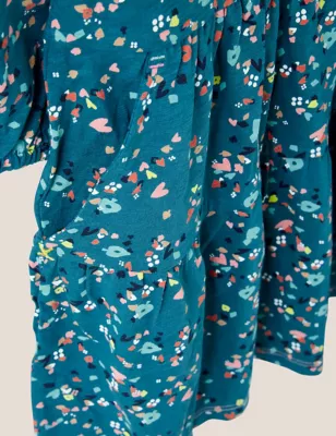 Pure Cotton Printed Tiered Dress (3-10 Yrs)