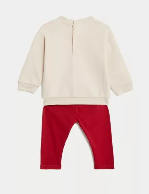 2pc Cotton Rich Christmas Outfit (0-3 Yrs)