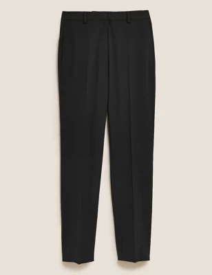 Slim Fit Ankle Grazer Trousers With Stretch