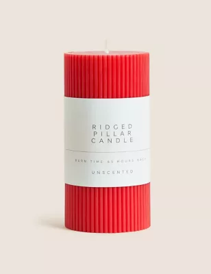 Ridged Pillar Candle