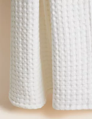 Pure Cotton Large Waffle Throw
