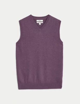 Pure Cotton Sleeveless Jumper