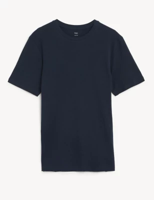 Slim Fit Pure Cotton Crew Neck T-Shirt