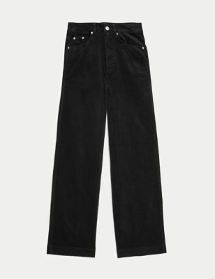 Cotton Rich Cord Wide Leg Trousers