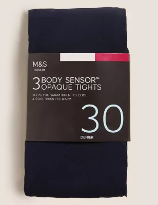 3pk 30 Denier Body Sensor&trade; Tights