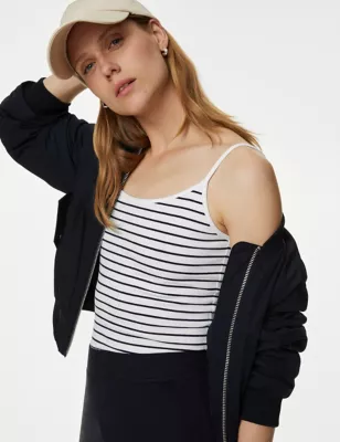 2pk Cotton Rich Slim Fit Cami Tops