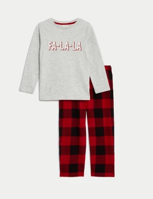 Kids' Checked Family Christmas Pyjama Set (1-16 Yrs)