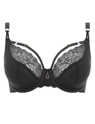 Temptress Lace Trim Wired Plunge Bra C-G
