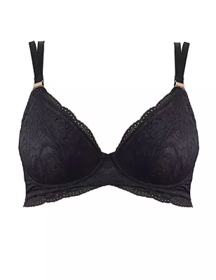 Heroine Plunge Lace Flexi Wired Nursing Bra D-H