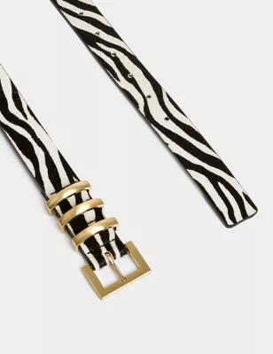 Leather Animal Effect Jean Belt