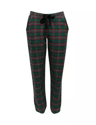 Pure Cotton Checked Pyjama Bottoms