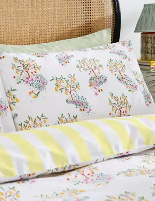 Pure Cotton Lemon Trees Bedding Set