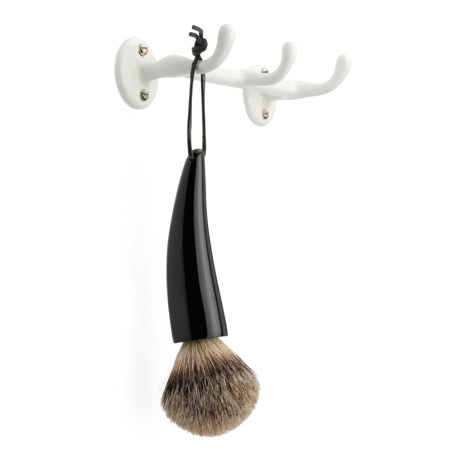 Shaving brush african horn tip badger hair