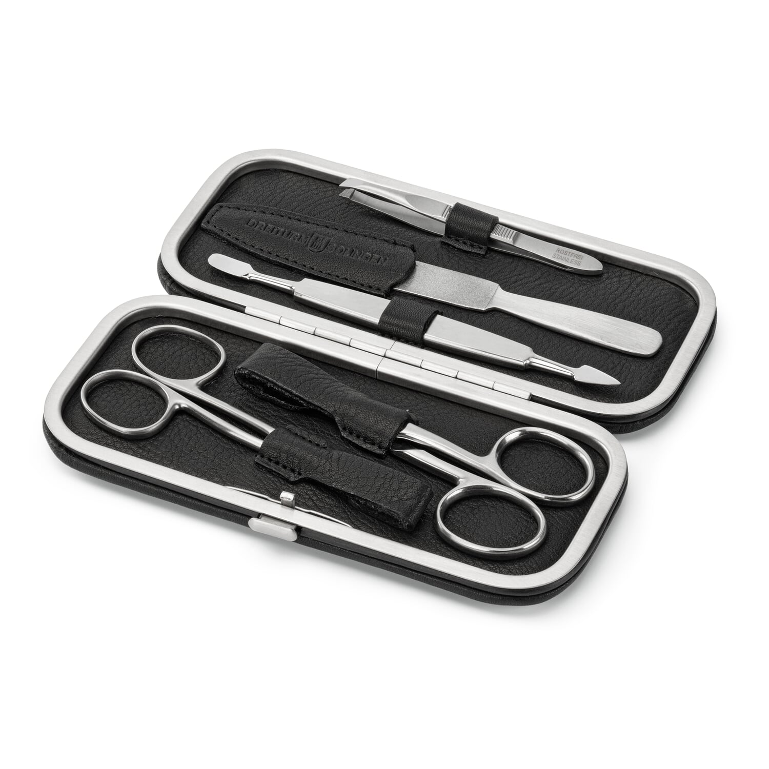 Manicure frame case cowhide leather