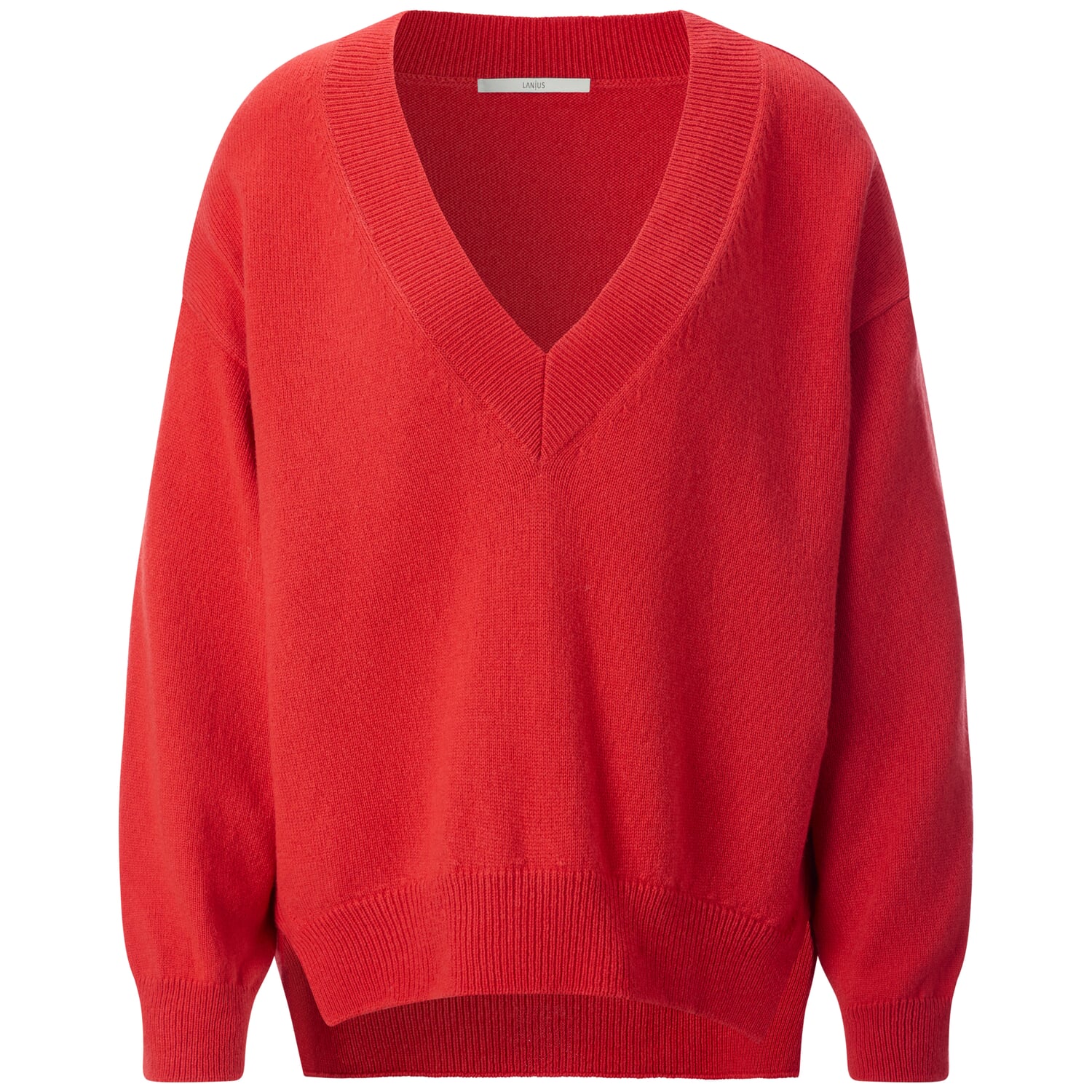 Women's knitted V-neck sweater