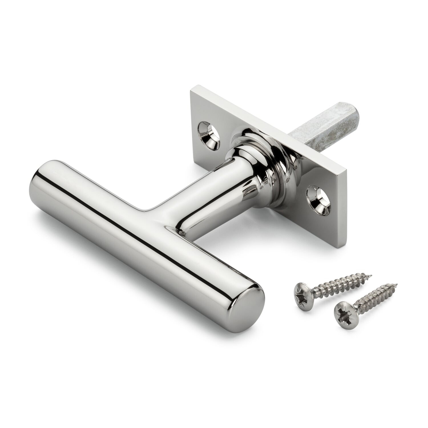 Window handle including screws