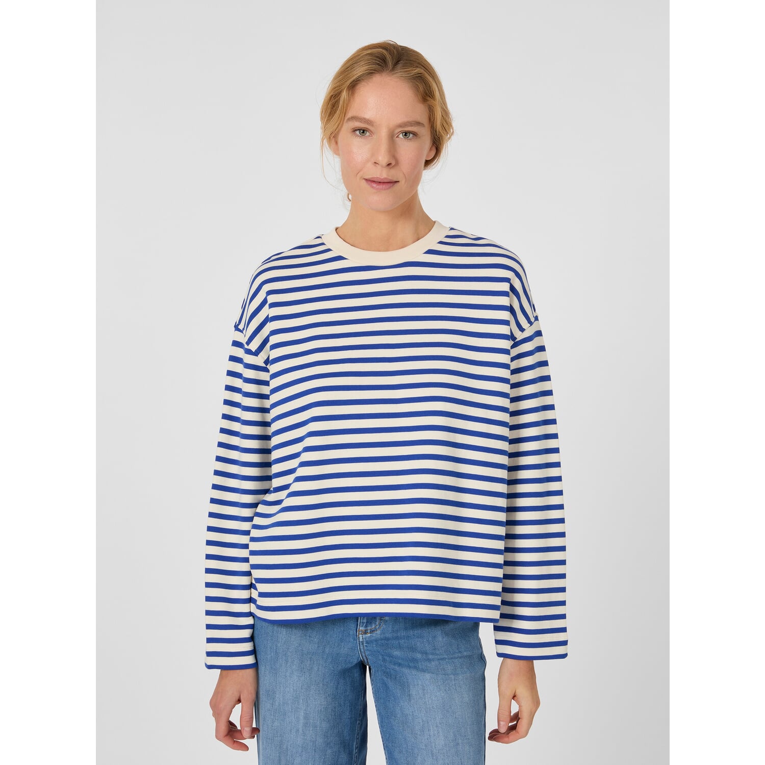 Ladies sweatshirt striped