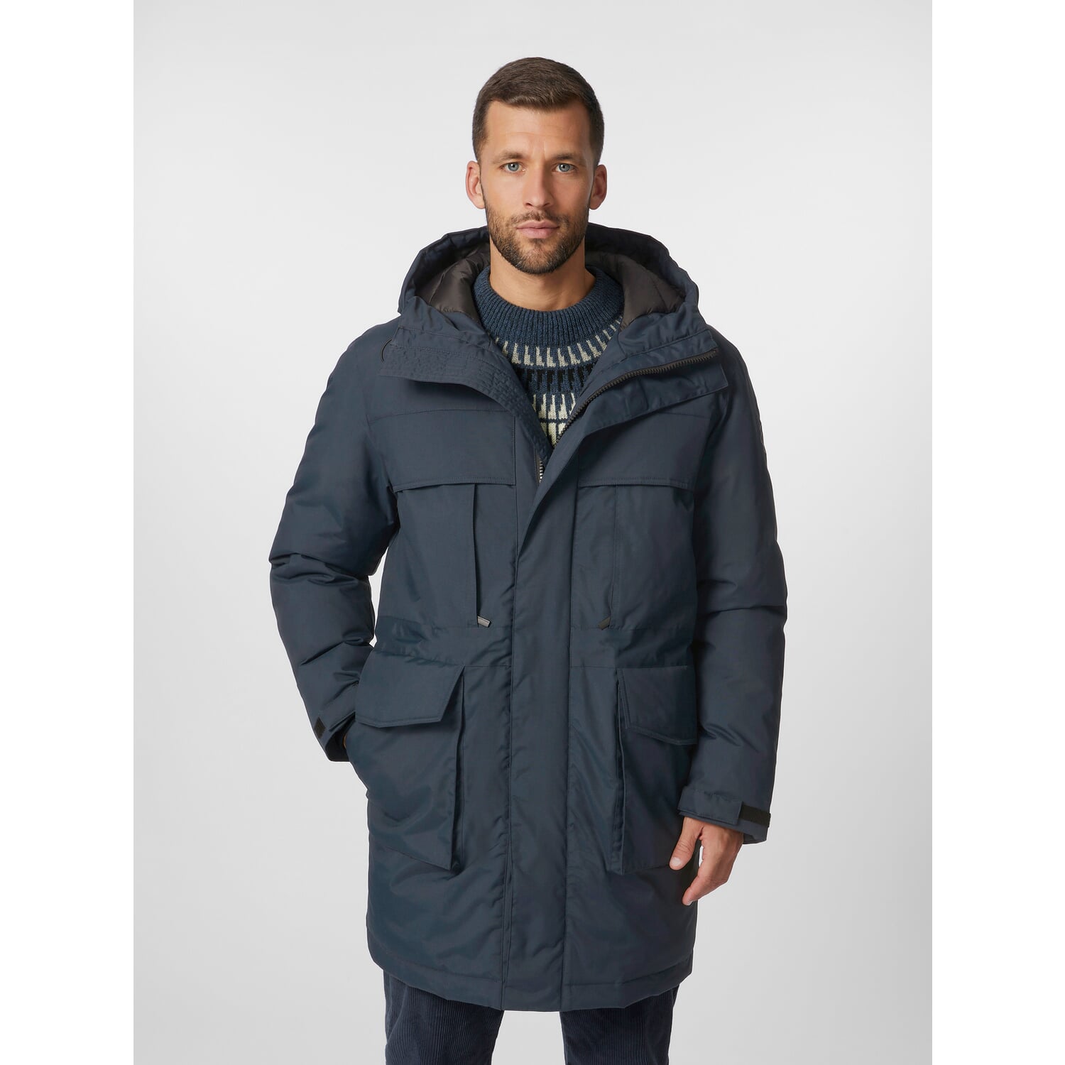 Men's hooded coat