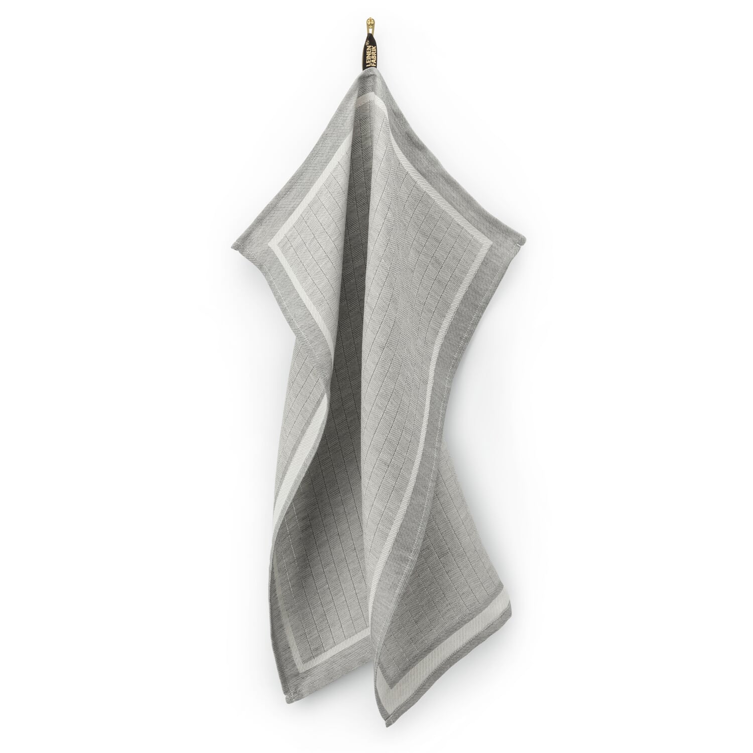 Tea towel half linen stripes